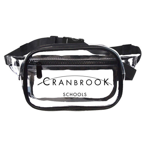  Clear Fanny Pack - Cranbrook Schools Signature