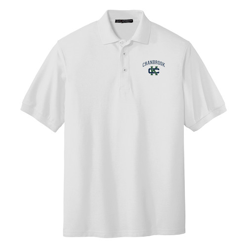  White Silk Touch Polo - Cranbrook CK