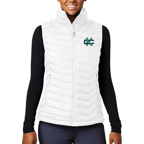  Columbia Womens White Powder Lite Vest - Spirit Mark