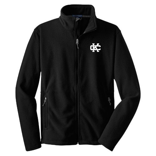  Youth Black Fleece Full Zip Jacket - Primary Logo CK