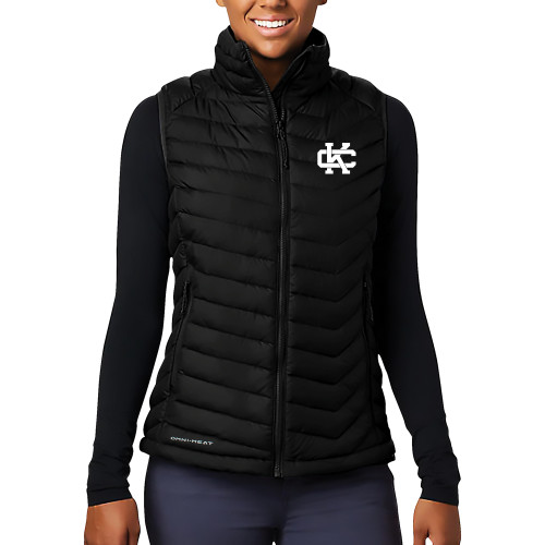  Columbia Womens Black Powder Lite Vest - Spirit Mark