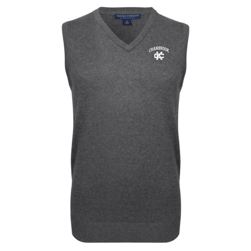  Charcoal VNeck Sweater Vest - Cranbrook CK