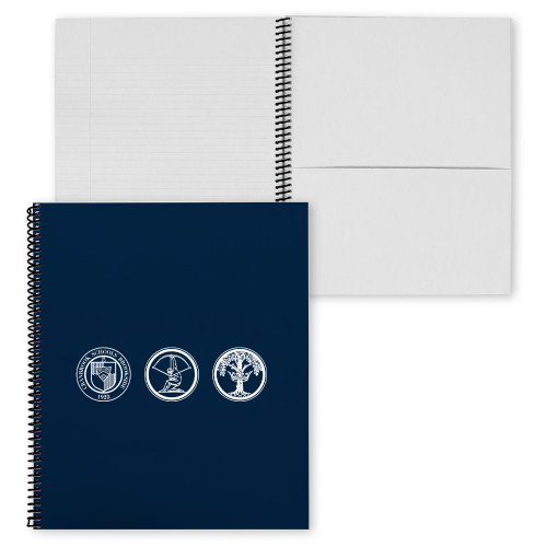  College Spiral Notebook w/Black Coil - Cranbrook School Crests