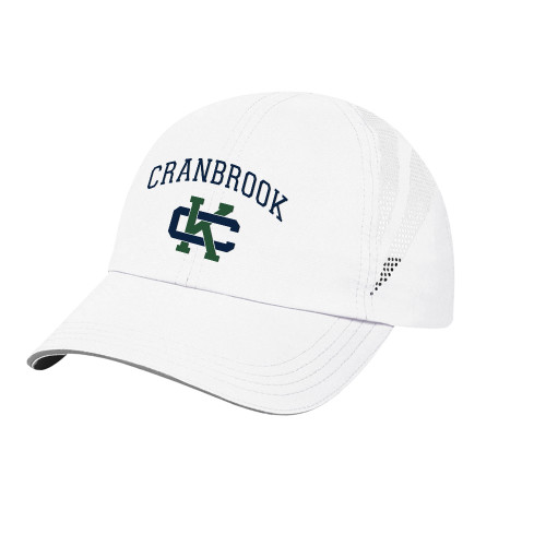  Womens White Performance Cap - Primary Logo CK