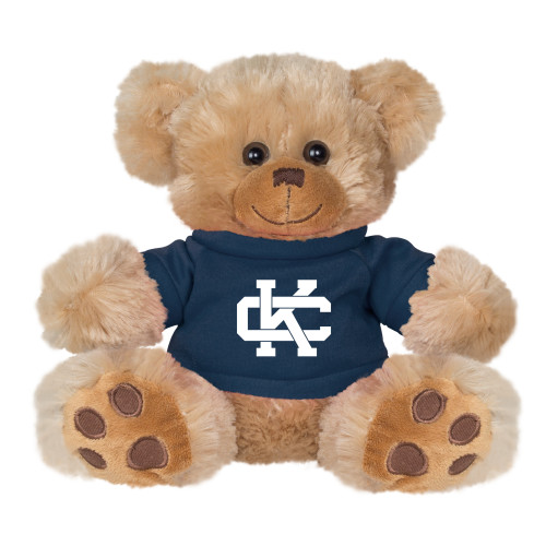  Plush Big Paw 8 1/2 inch Brown Bear w/Navy Shirt - Primary Logo CK
