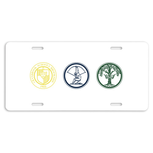  License Plate - Cranbrook School Crests