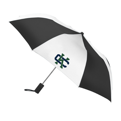  42 Inch Slim Stick Black/White Umbrella - Primary Logo CK