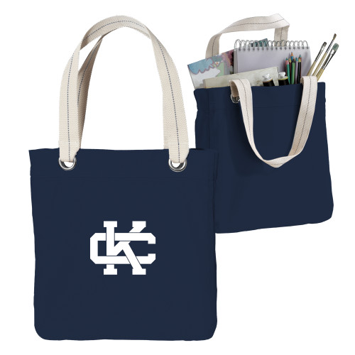  Allie Navy Canvas Tote - Spirit Mark