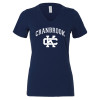 Thumbnail image for  Bella + Canvas Womens Navy V Neck Cotton T Shirt