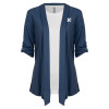 Thumbnail image for  Womens Navy Drape Front Cardigan Sweater 