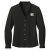 Thumbnail image for  Brooks Brothers Womens Black Long Sleeve Ruffle Collar Blouse