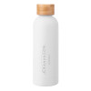 Thumbnail image for  Blair White Stainless Steel Bottle w/ Bamboo Lid 17 oz
