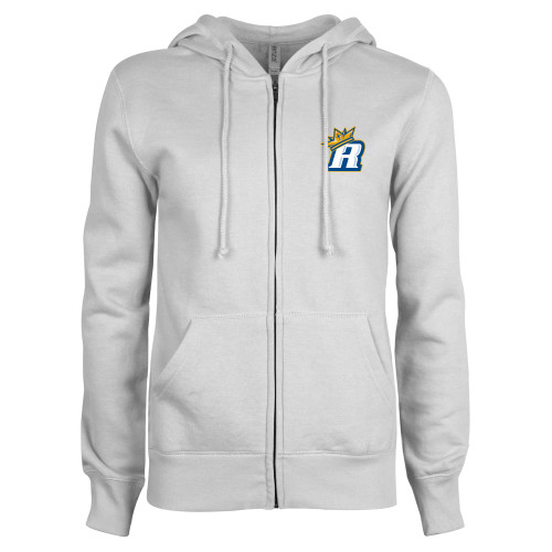  ENZA Womens White Fleece Full Zip Hoodie - R Royals