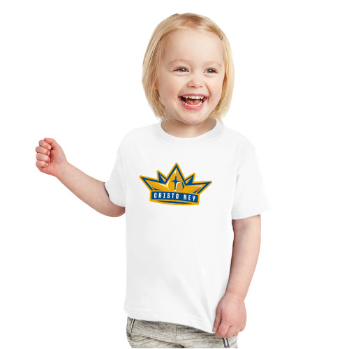  Toddler White T Shirt - Cristo Rey Crown