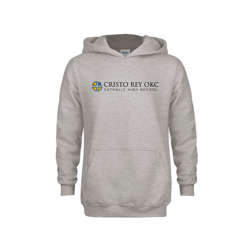  Youth Grey Fleece Hood - Cristo Rey OKC Catholic High School