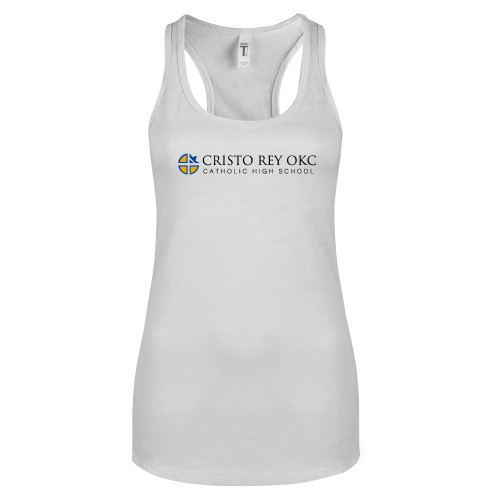  Next Level Racerback Tank White - Cristo Rey OKC Catholic High School