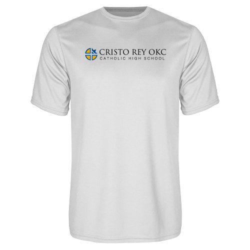  White Performance Tee - Cristo Rey OKC Catholic High School