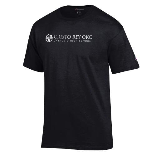  Champion Black T Shirt - Cristo Rey OKC Catholic High School