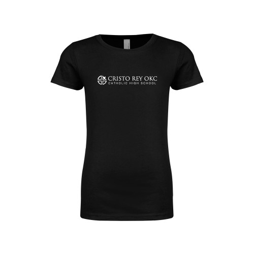  Next Level Girls Black Fashion Fit T Shirt - Cristo Rey OKC Catholic High School