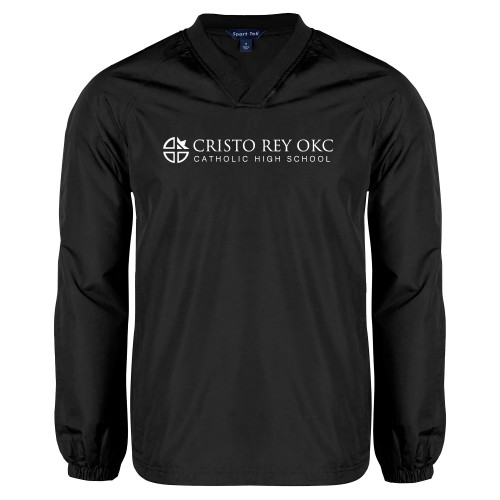  Black V Neck Raglan Windshirt - Cristo Rey OKC Catholic High School
