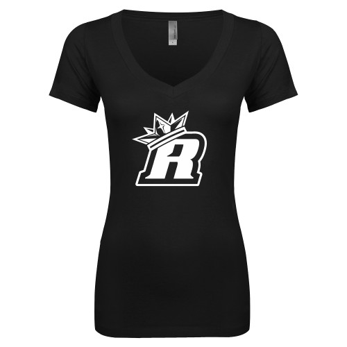  Next Level Womens Black Ideal V Tee - R Royals