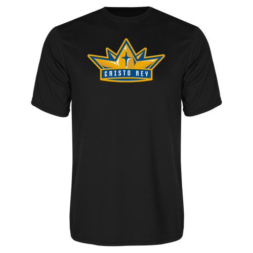  Black Performance Tee - Cristo Rey Crown