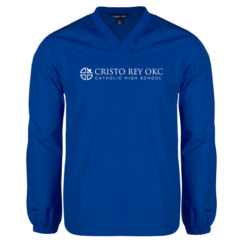  Royal V Neck Raglan Windshirt - Cristo Rey OKC Catholic High School