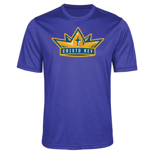  Royal Heather Performance Contender Tee - Cristo Rey Crown
