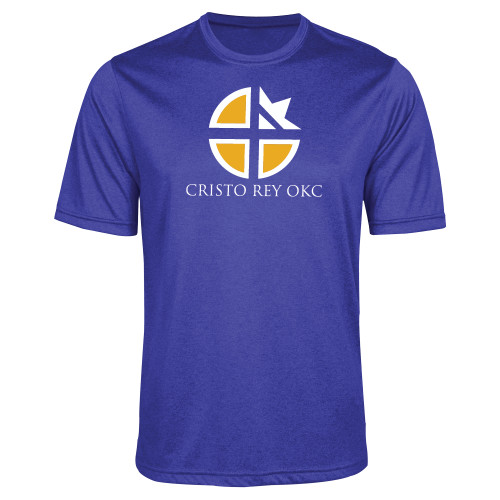  Royal Heather Performance Contender Tee - Stacked Inst.