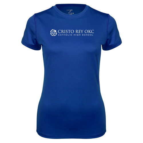  Womens Royal Performance Tee - Cristo Rey OKC Catholic High School