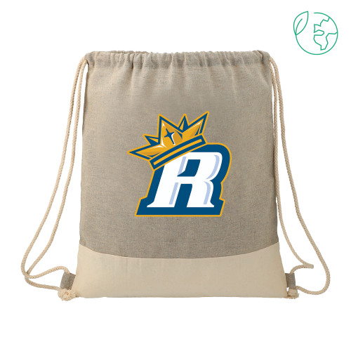  Split Recycled Cotton Grey/Natural Drawstring Bag - R Royals