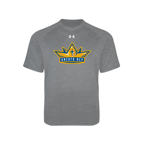  Under Armour Youth Grey Tech Tee - Cristo Rey Crown