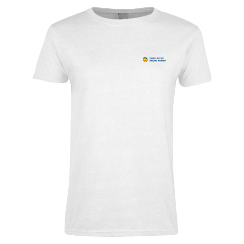  Womens White Short Sleeve Tee - Cristo Rey OKC Proud Parent