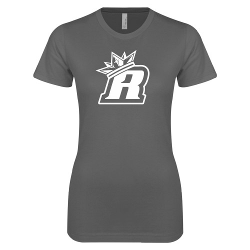  Next Level Womens Charcoal Boyfriend Tee - R Royals
