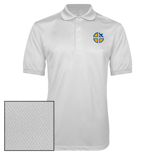  White Dry Mesh Polo - Cristo Rey OKC
