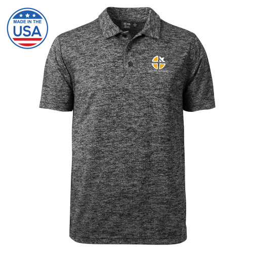  Charcoal Honeycomb Jacquard Polo - Cristo Rey OKC
