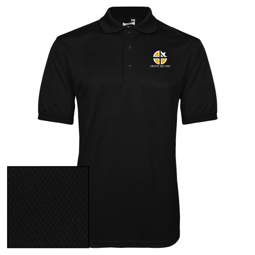  Black Dry Mesh Polo - Cristo Rey OKC