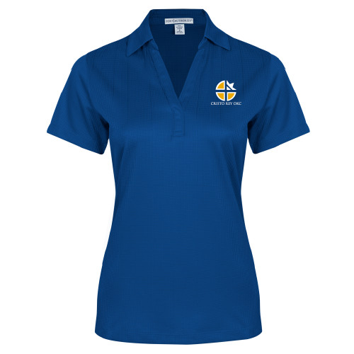  Womens Royal Performance Fine Jacquard Polo - Cristo Rey OKC