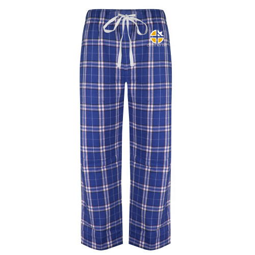  Royal/White Flannel Pajama Pant - Cristo Rey OKC