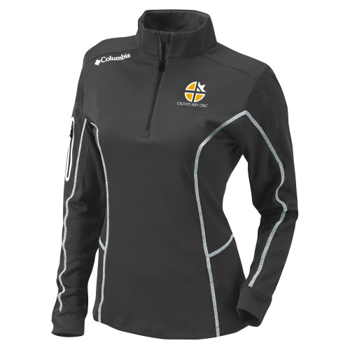  Columbia Womens Omni Wick Charcoal 1/4 Zip - Cristo Rey OKC