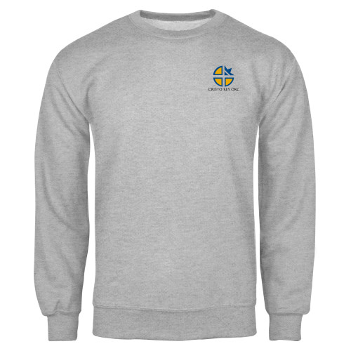  Grey Fleece Crew - Cristo Rey OKC