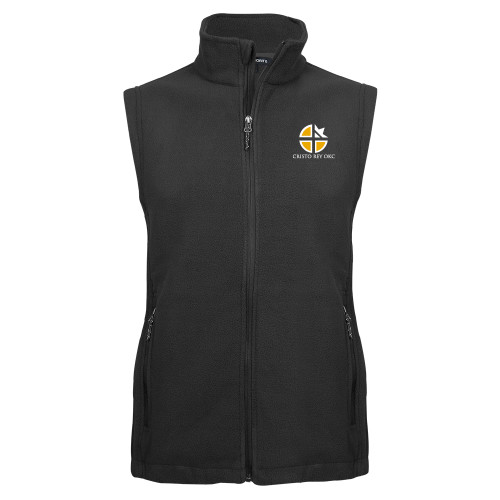 Charcoal Fleece Full Zip Vest - Cristo Rey OKC
