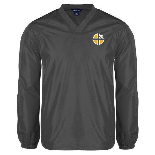  Charcoal V Neck Raglan Windshirt - Cristo Rey OKC