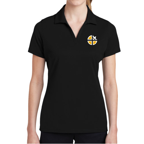  Womens Black Dry Mesh Polo - Cristo Rey OKC