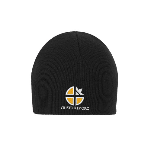  Black Knit Beanie - Cristo Rey OKC