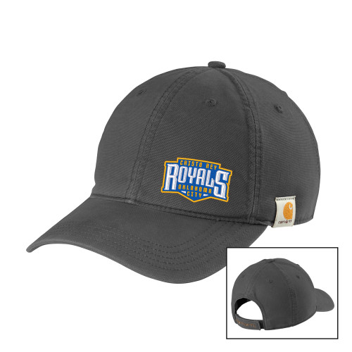  Carhartt Charcoal Cotton Adjustable Canvas Hat - Cristo Rey Royals