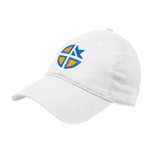  White Unstructured Adjustable Low Profile Hat - Cristo Rey OKC