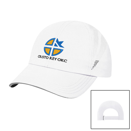  Womens White Performance Cap - Cristo Rey OKC