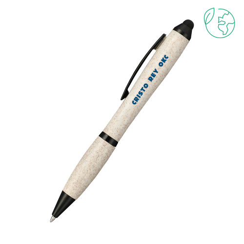  Nash Wheat Straw Ballpoint Beige Stylus Pen - Cristo Rey OKC