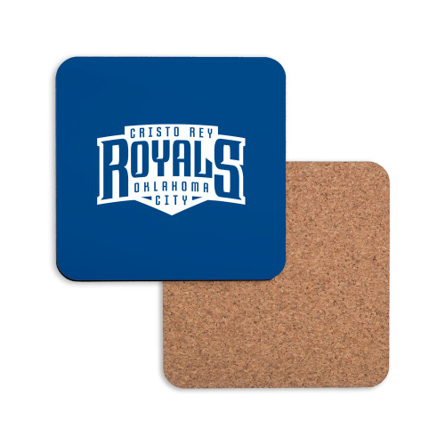  Hardboard Coaster w/Cork Backing - Face Mask